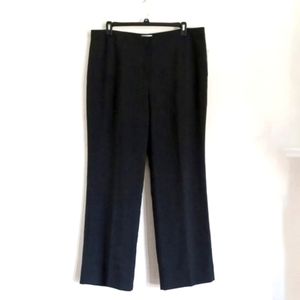 Le Suit Dark Charcoal Gray Dress Pants 18 NWT